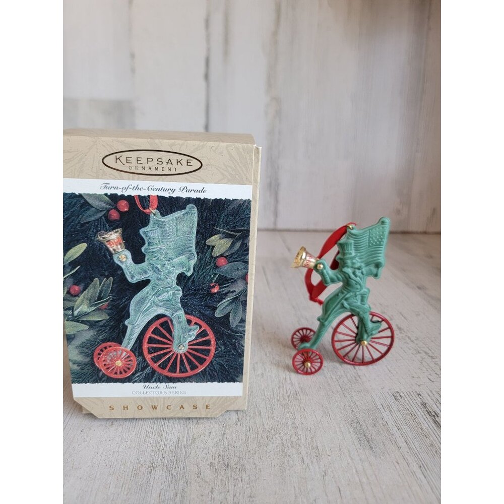 Hallmark Uncle Sam turn of‎ the century parade ornament Xmas